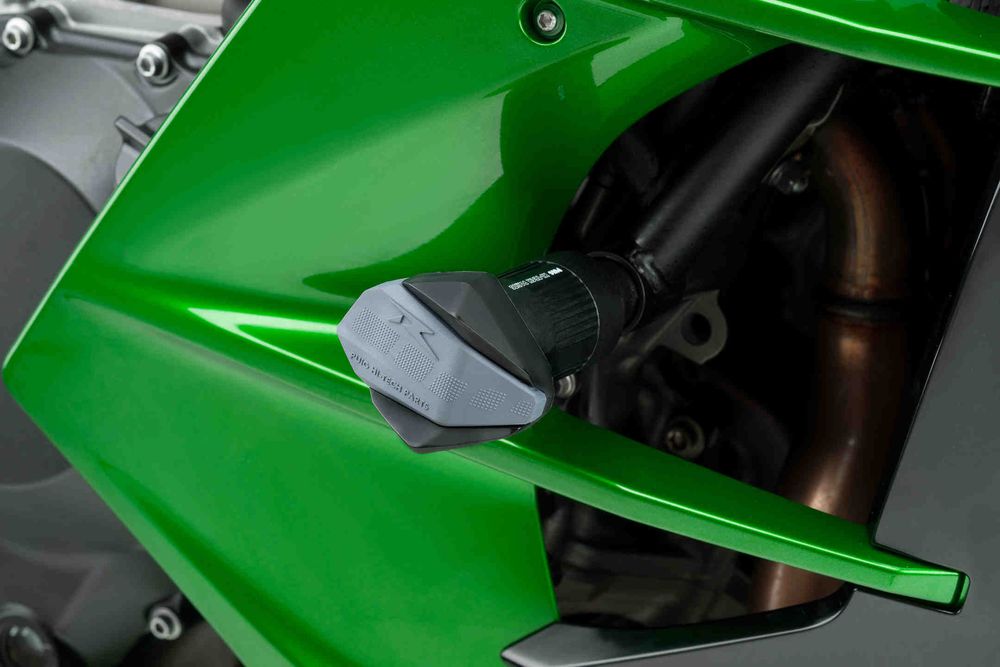 PUIG 9708N Sturzpads R19 passend fuer KAWASAKI NINJA H2 SX Schwarz
