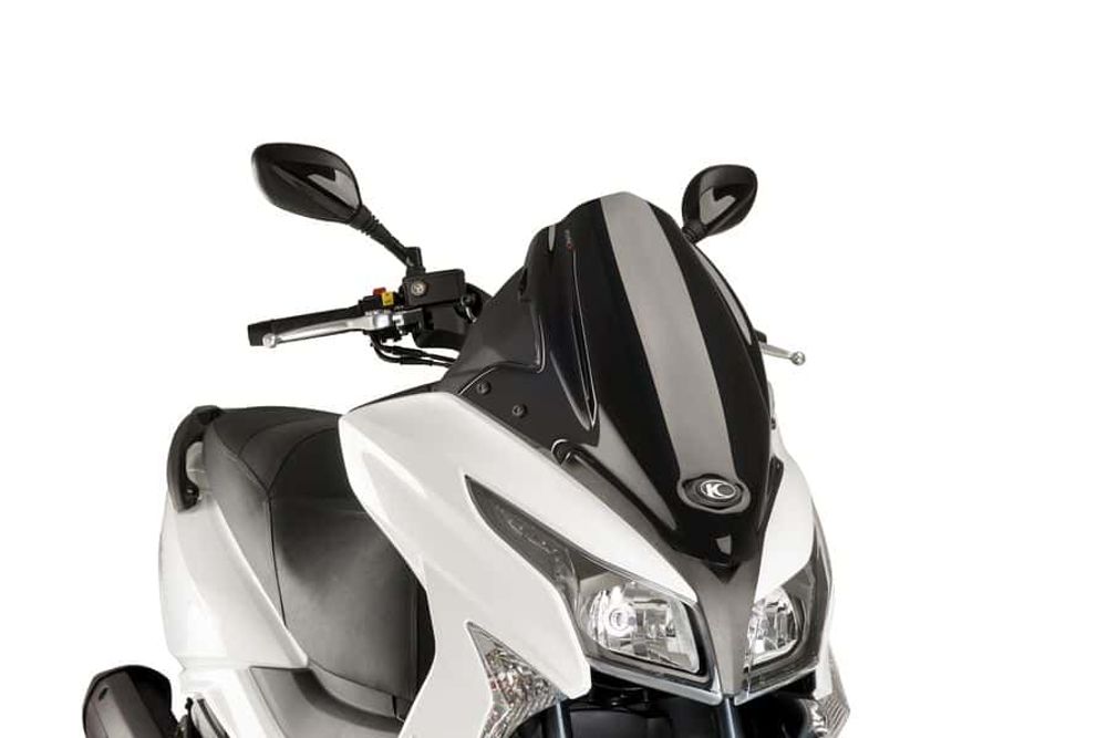 PUIG 5522N Windschutzscheibe V-Tech Line Sport passend fuer KYMCO X-TOWN 300 Schwarz