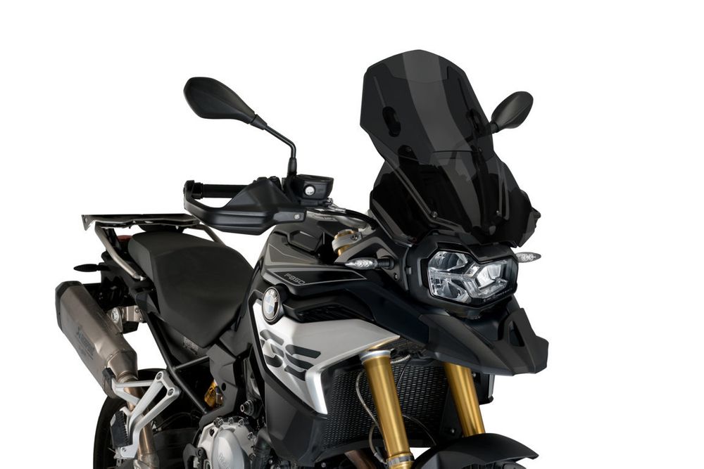 PUIG 3179F Verstellbare Scheibe passend fuer BMW F850GS Stark getönt