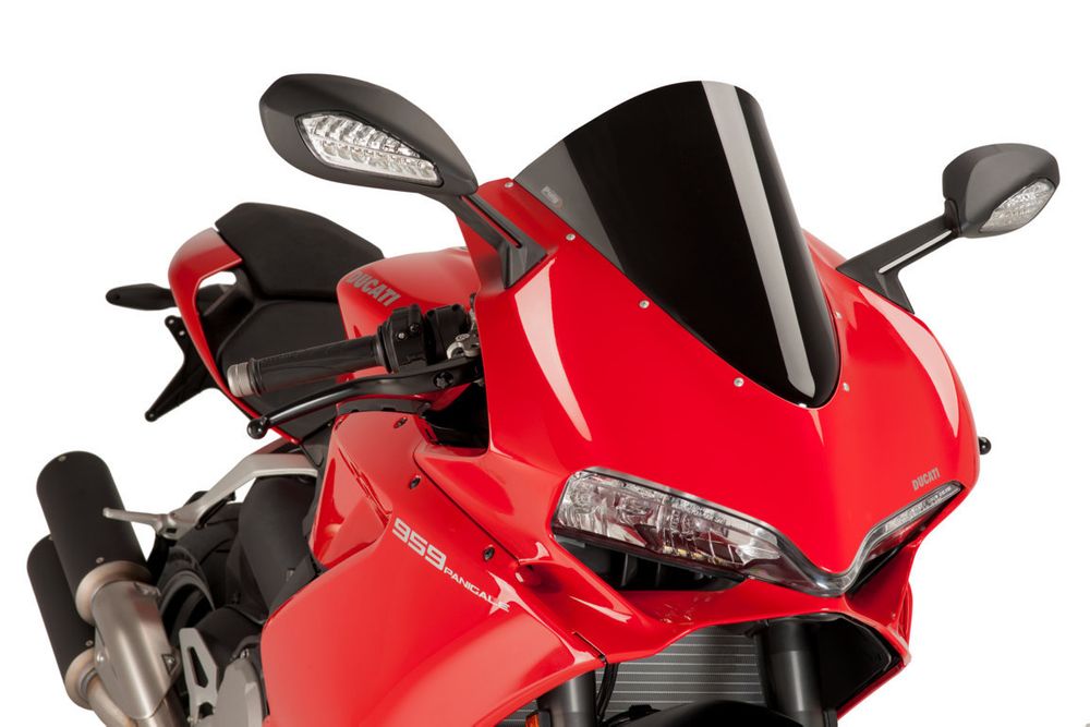 PUIG 7621N R-Racer Scheibe passend fuer DUCATI 959 PANIGALE Schwarz
