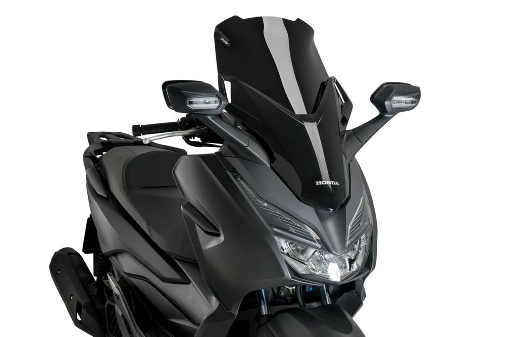 PUIG 21319N Windschutzscheibe V-Tech Line Sport passend fuer HONDA FORZA 125 Schwarz