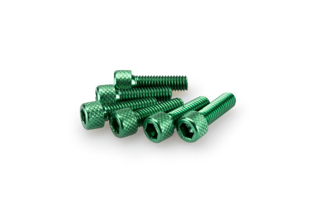 PUIG 0364V Muttern aus Anodisierten Aluminium passend fuer UNIVERSAL UNIVERSAL Grün