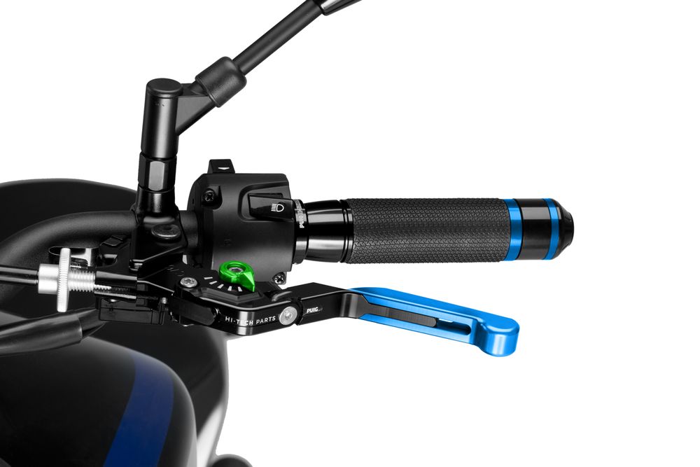 PUIG 24ANV Hebel 3.0. passend fuer KAWASAKI KLE500 Grün