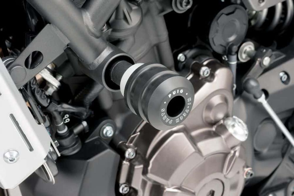 PUIG 3627N Sturzpads Vintage passend fuer TRIUMPH STREET SCRAMBLER Schwarz