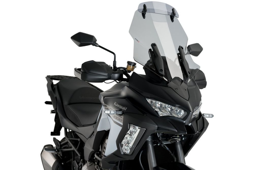 PUIG 3731H Tourenscheibe mit Spoilerscheibe passend fuer KAWASAKI VERSYS 1000 SE Getönt