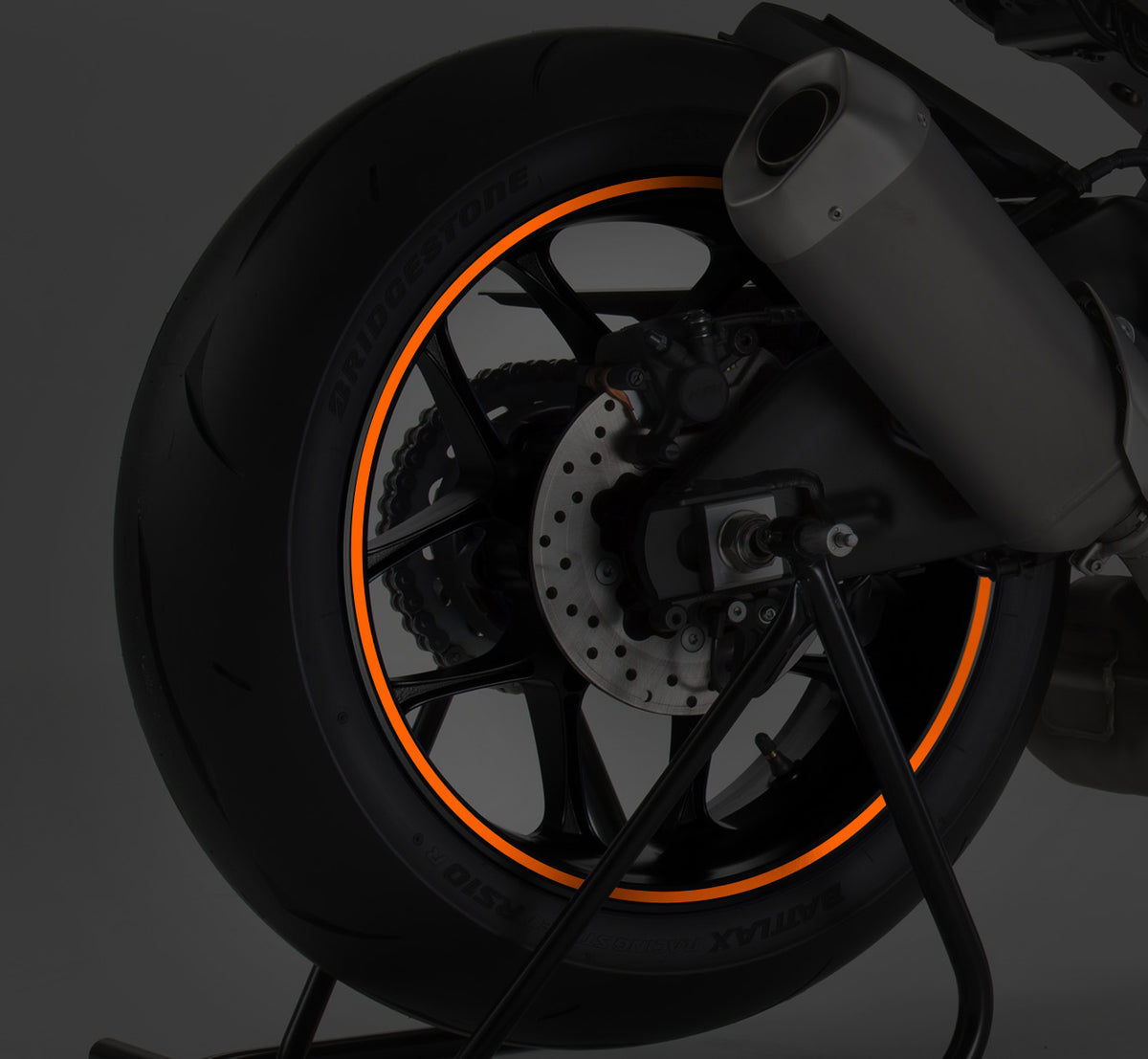 PUIG 2568X Felgenstreifen passend fuer HONDA NT650V DEAUVILLE Orange KTM