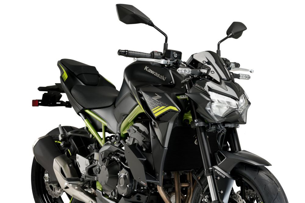 PUIG 20284N Naked Side Spoiler passend fuer KAWASAKI Z900 Schwarz