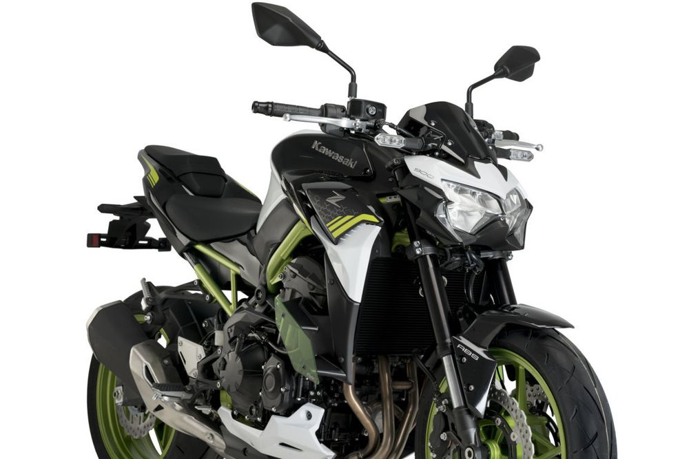 PUIG 20284V Naked Side Spoiler passend fuer KAWASAKI Z900 Grün