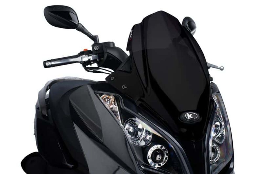 PUIG 5522N Windschutzscheibe V-Tech Line Sport passend fuer KYMCO X-TOWN 300 Schwarz