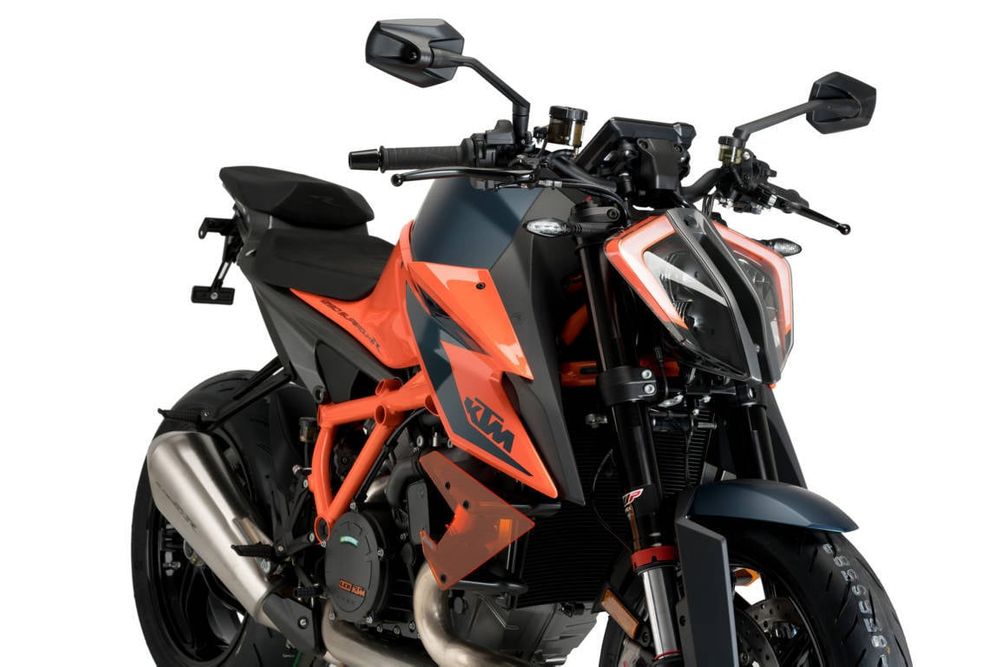 PUIG 20462T Naked Side Spoiler passend fuer KTM 1290 SUPERDUKE R Orange