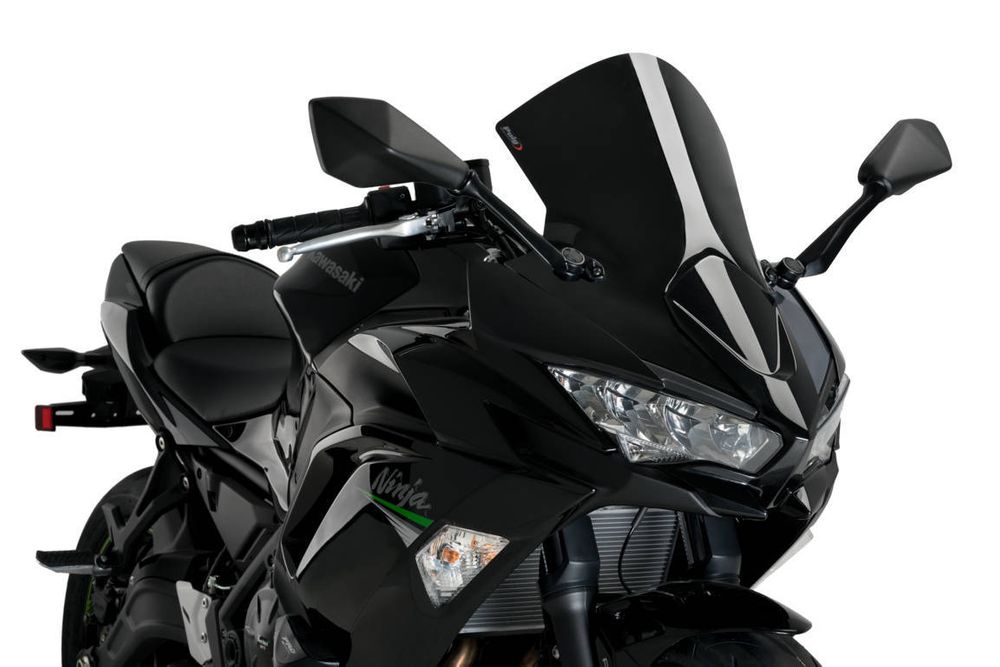 PUIG 3880N R-Racer Scheibe passend fuer KAWASAKI NINJA 650 Schwarz