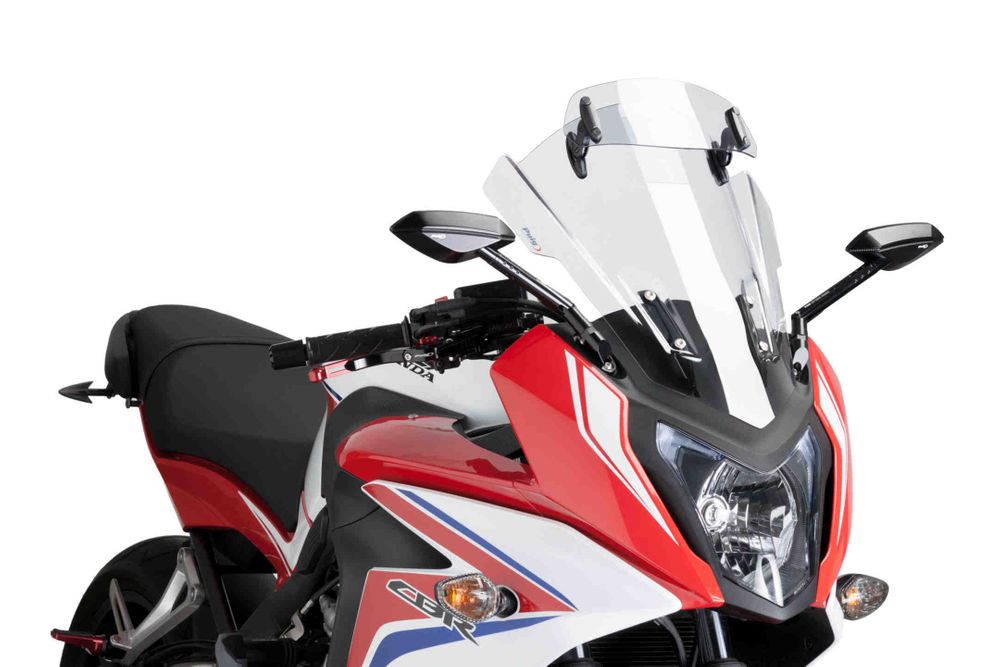 PUIG 5852W Spoilerscheibe befestigt mit Schrauben passend fuer YAMAHA FZ1 FAZER Transparent