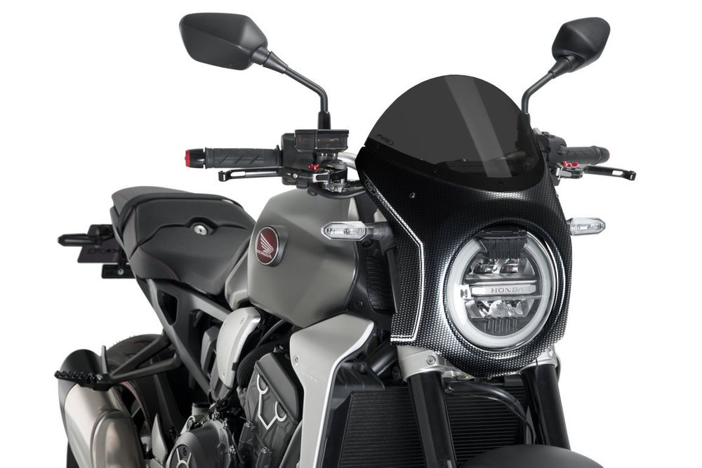 PUIG 3143F Retro-Verkleidungscheibe passend fuer HONDA CB1000R NEO SPORTS CAFE Stark getönt