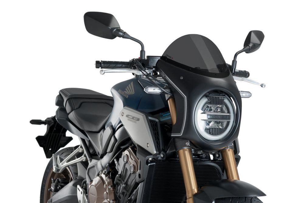 PUIG 3133F Retro-Verkleidungscheibe passend fuer HONDA CB1000R NEO SPORTS CAFE Stark getönt
