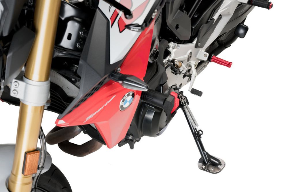 PUIG 20418N Fusstandverbreiterung mit Standardaufhängung passend fuer BMW F900R Schwarz