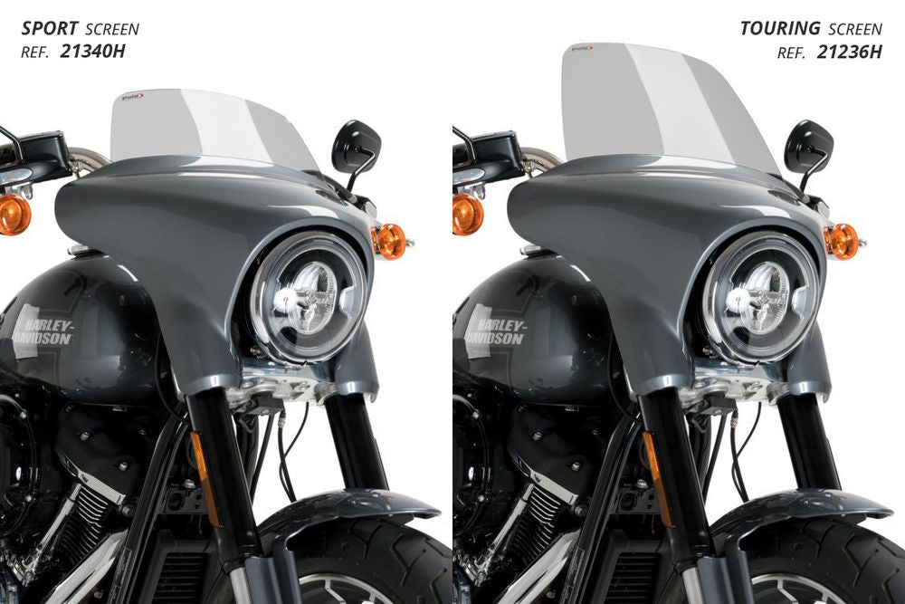 PUIG 21340H High-Road Sport passend fuer HARLEY DAVIDSON SOFTAIL SPORT GLIDE FLSB Getönt