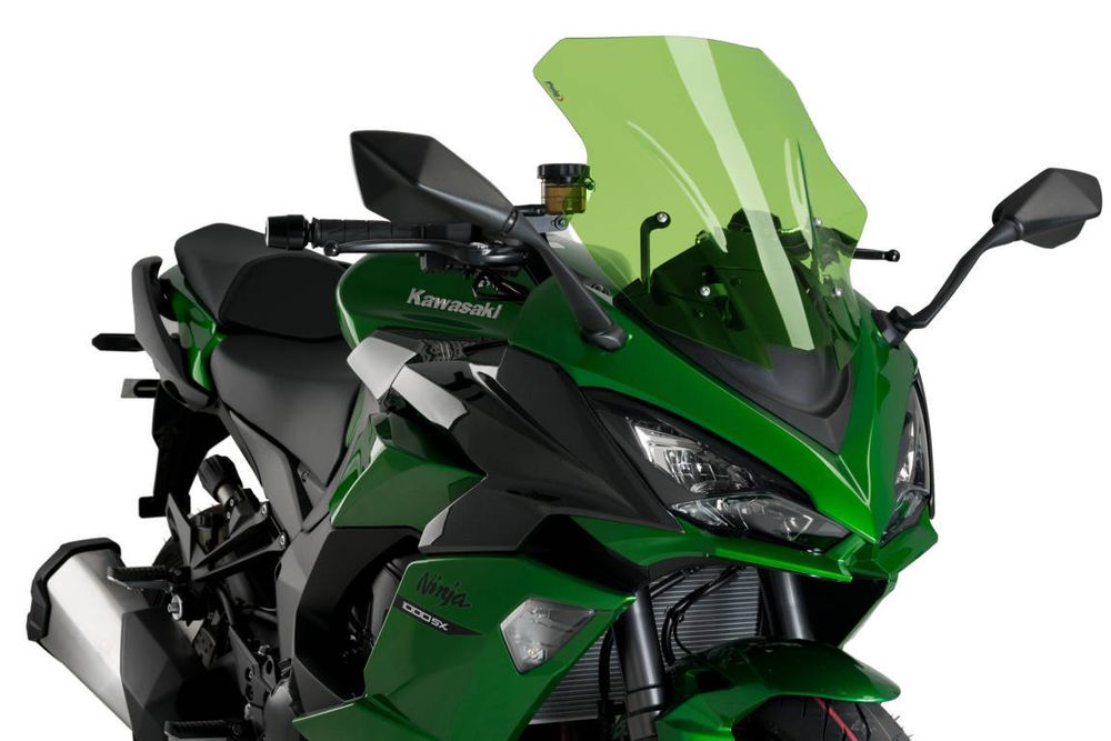 PUIG 20471V Racingscheibe passend fuer KAWASAKI Z1000SX Grün