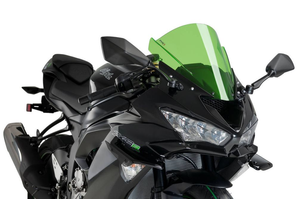 PUIG 3176N Sport Side Spoiler passend fuer KAWASAKI ZX-6R NINJA Schwarz