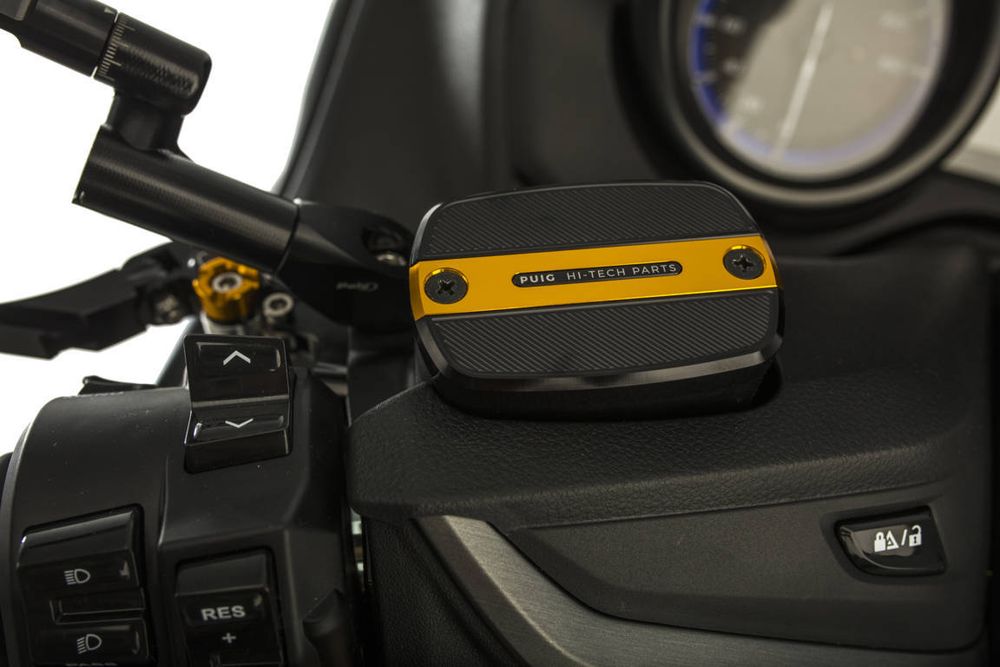 PUIG 9269O Vorderer Bremsflüssigkeitsbehälterdeckel passend fuer YAMAHA T-MAX 500 Gold