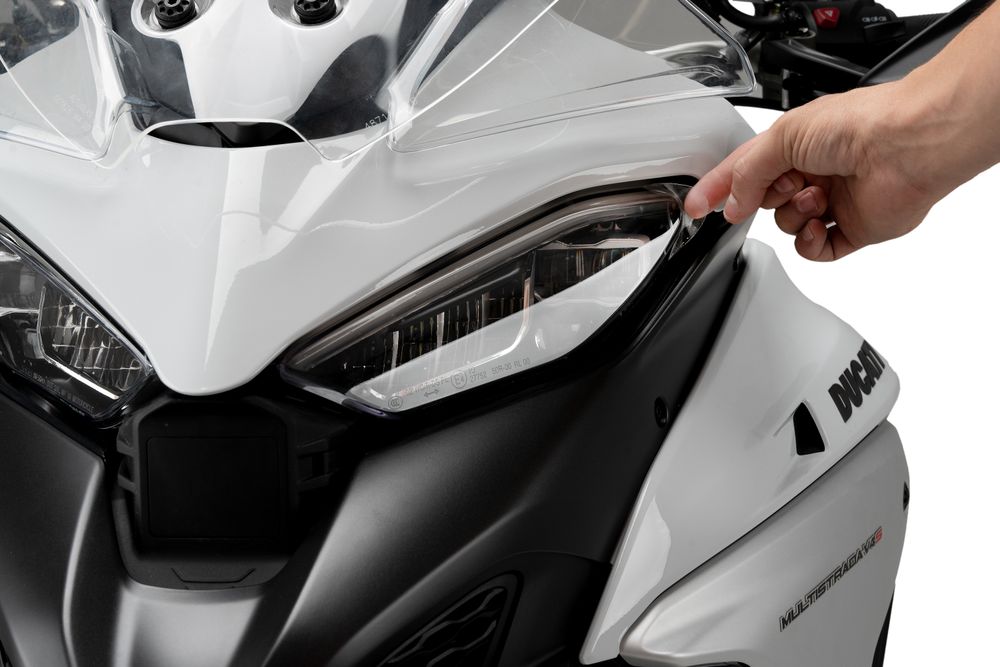 PUIG 20761W Scheinwerferschutz Adhere passend fuer DUCATI MULTISTRADA V4 PIKES PEAK Transparent