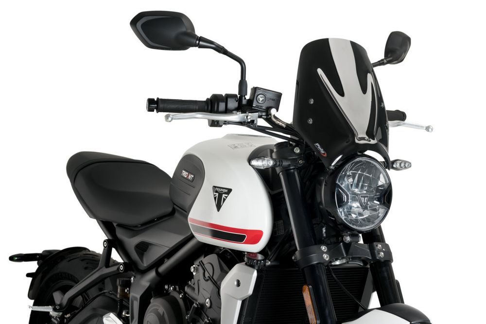PUIG 20638N New Generation Sport passend fuer TRIUMPH TRIDENT 660 Schwarz