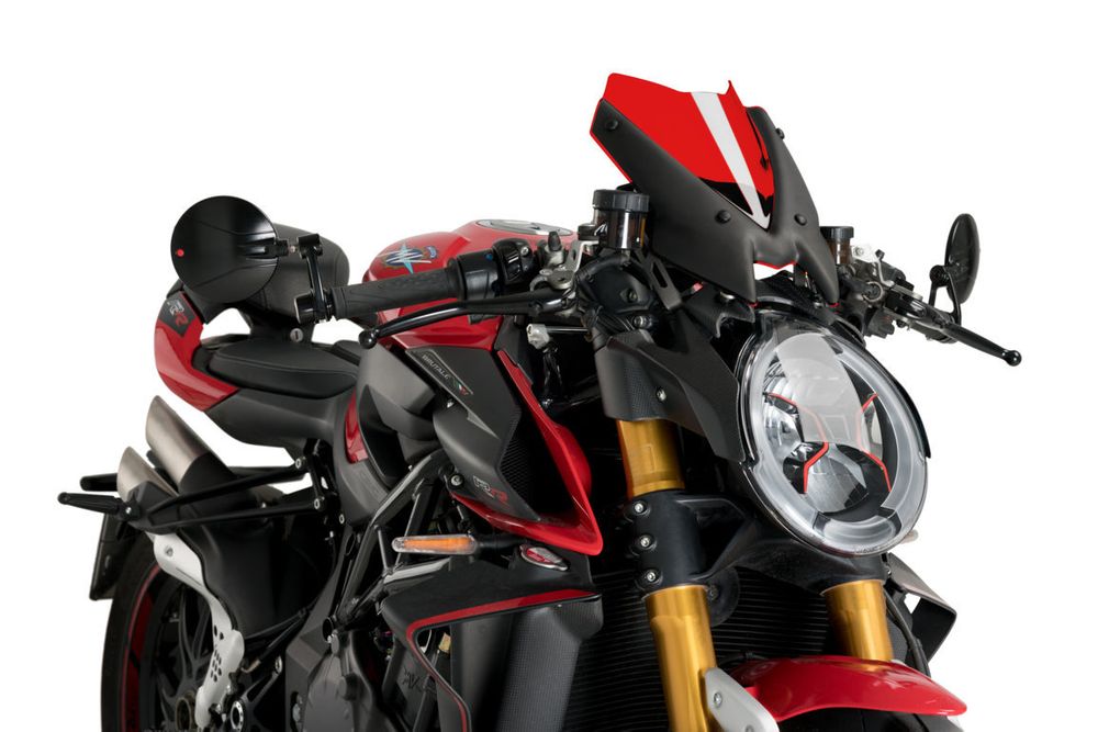 PUIG 20680R Windschutzscheibe New Generation Sport passend fuer MV AGUSTA BRUTALE 1000 RS Rot