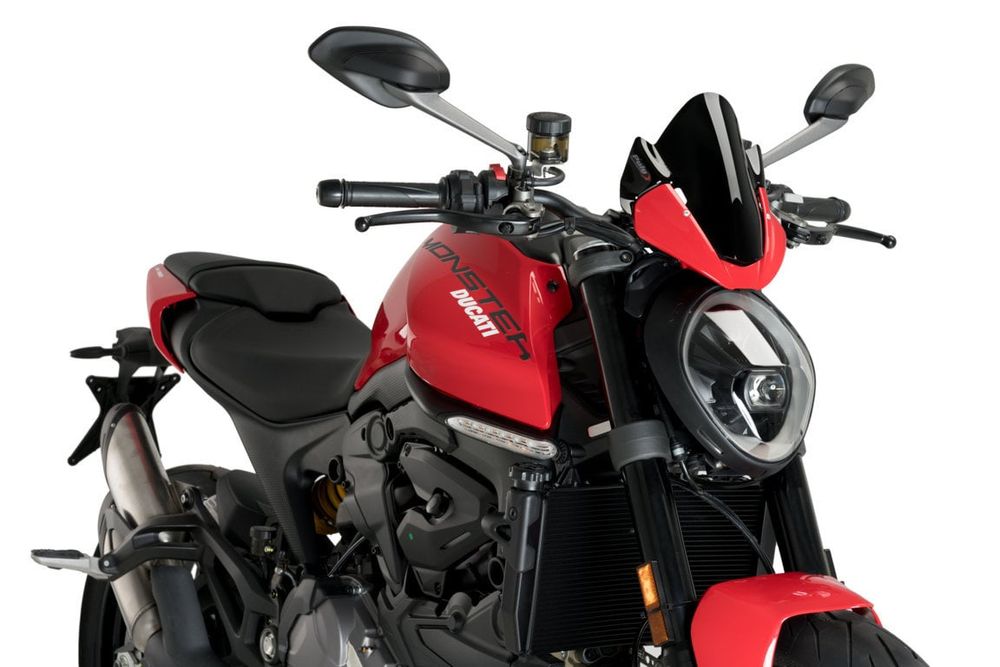 PUIG 20688N Sportscheibe passend fuer DUCATI MONSTER 937 Schwarz
