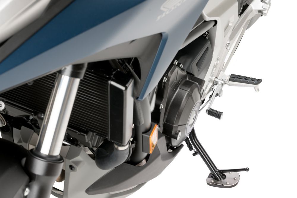 PUIG 20583N Fusstandverbreiterung mit Standardaufhängung passend fuer HONDA X-ADV Schwarz