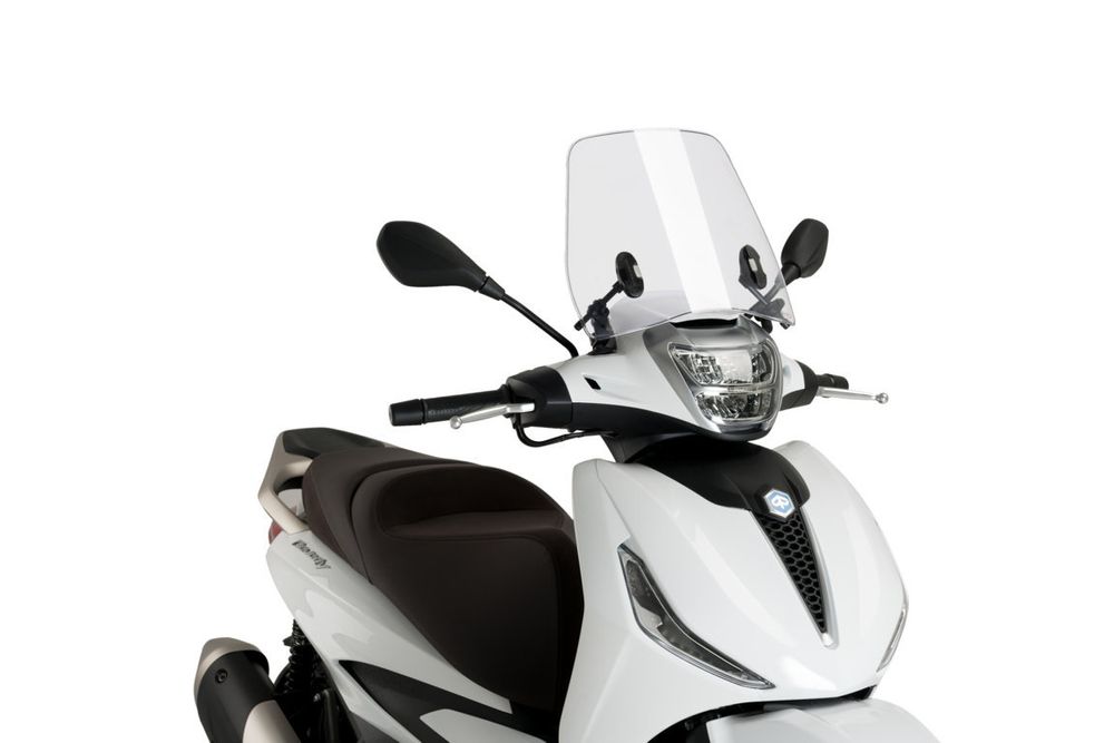 PUIG 20222W Rollerscheibe Trafic passend fuer PIAGGIO BEVERLY 300 IE Transparent