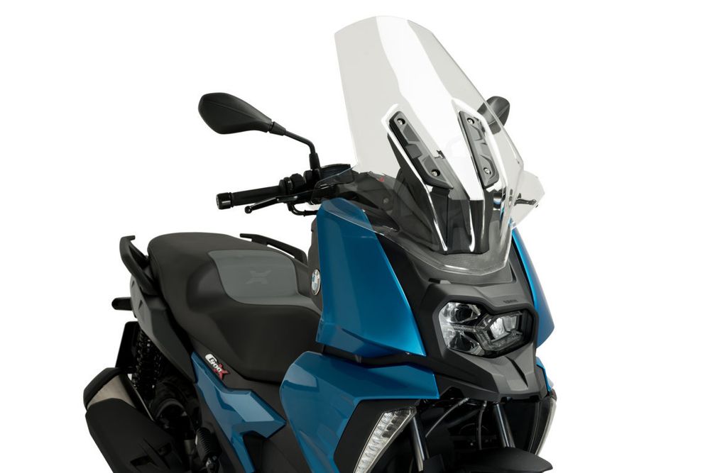 PUIG 20732W Windschutzscheibe V-Tech Line Touring passend fuer BMW C400X Transparent