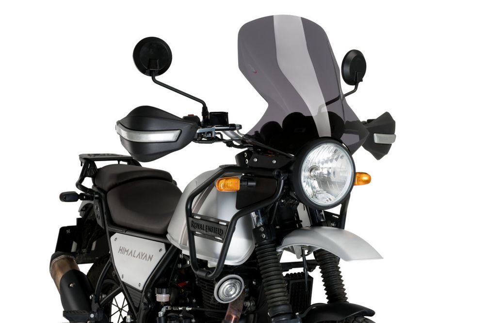 PUIG 21122F Tourenscheibe passend fuer ROYAL ENFIELD HIMALAYAN 410 Stark getönt