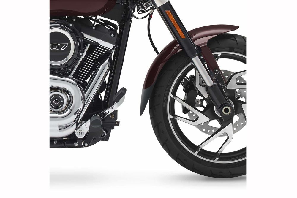 PUIG 21642N Verlängerung des vorderen Schutzblechs passend fuer HARLEY DAVIDSON SOFTAIL LOW RIDER S FXLRS Schwarz