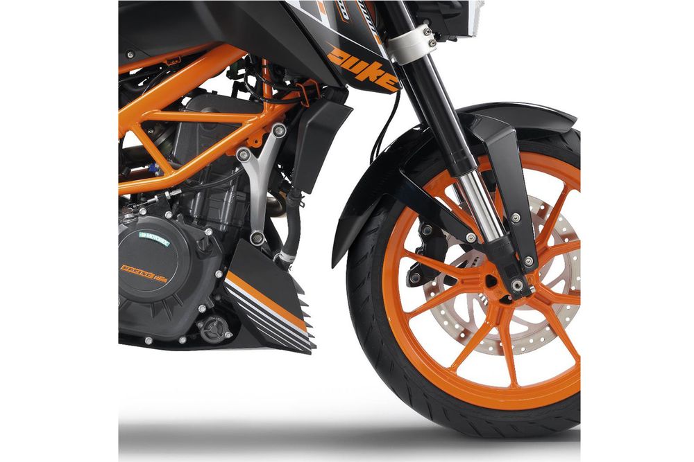 PUIG 9927N Verlängerung des vorderen Schutzblechs passend fuer KTM 125 DUKE Schwarz