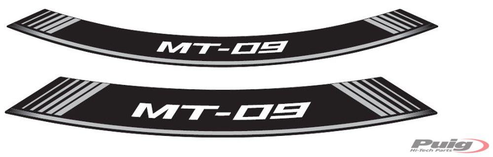PUIG 9135P Rim Strips Specials passend fuer YAMAHA MT-09 Silber