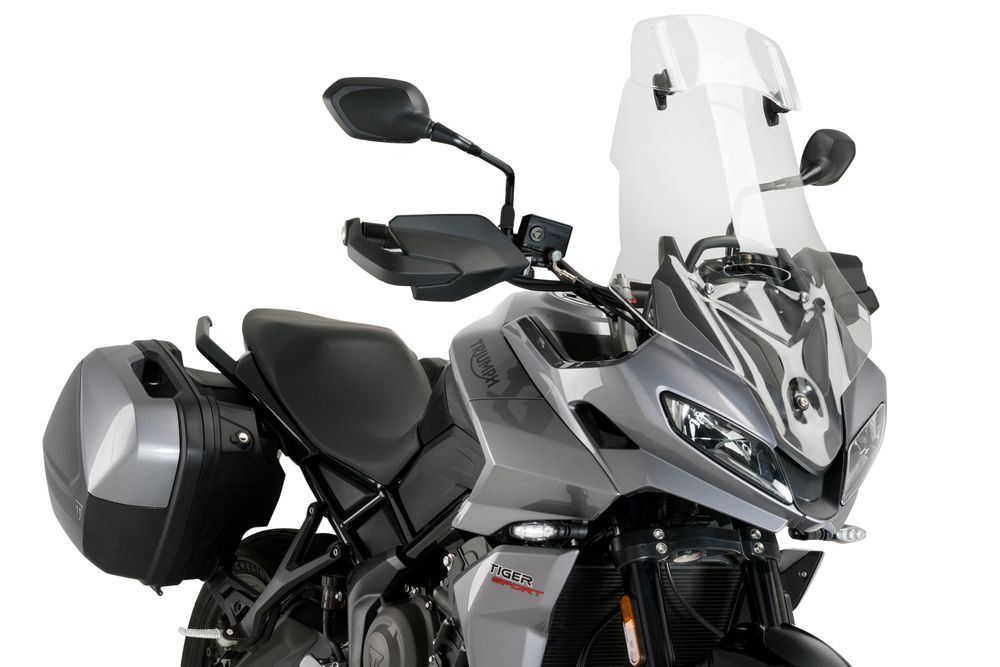 PUIG 21403W Tourenscheibe mit Spoilerscheibe passend fuer TRIUMPH TIGER SPORT 660 Transparent