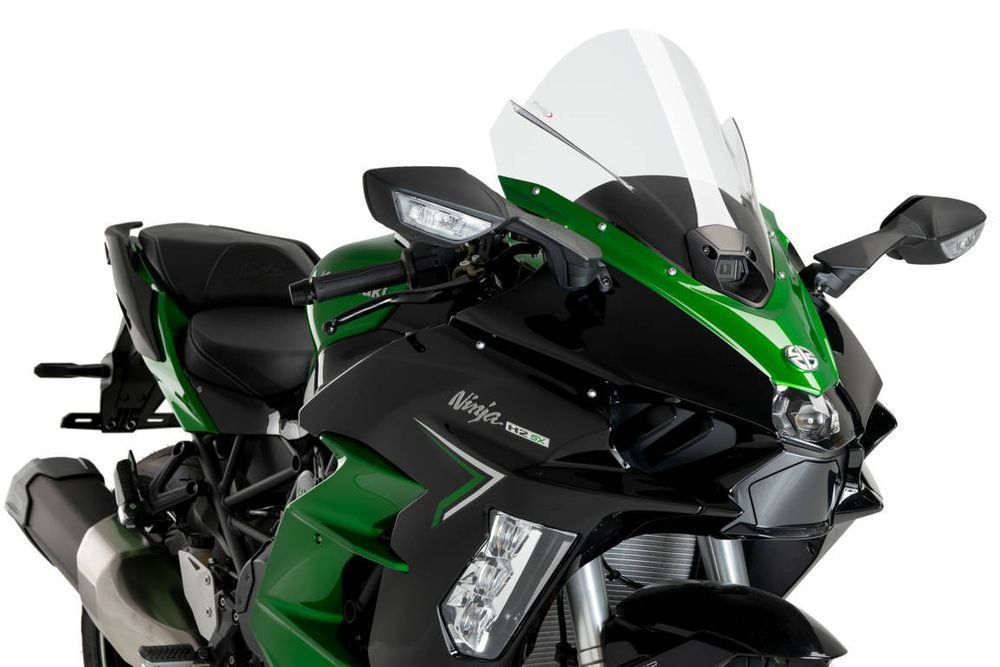 PUIG 21714W Z-Racing Scheibe passend fuer KAWASAKI NINJA H2 SX SE Transparent