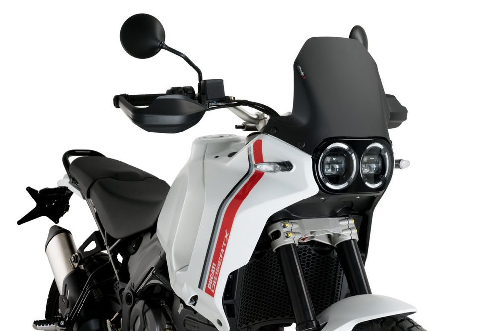 PUIG 21448J Sportscheibe passend fuer DUCATI DESERT X Mattschwarz