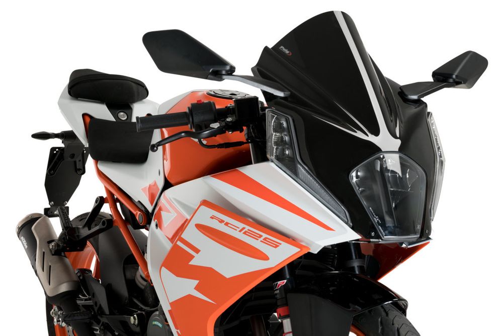 PUIG 21476N Z-Racing Scheibe passend fuer KTM RC125 Schwarz