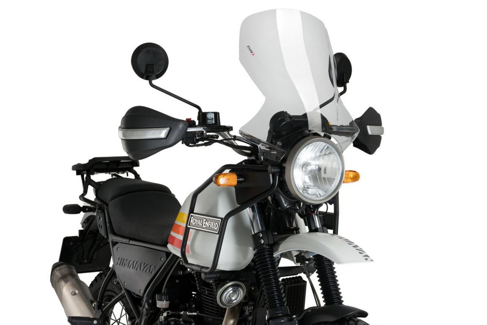 PUIG 21463W Tourenscheibe passend fuer ROYAL ENFIELD HIMALAYAN 410 Transparent