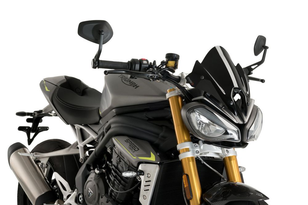 PUIG 20795N New Generation Sport passend fuer TRIUMPH SPEED TRIPLE 1200 RS Schwarz