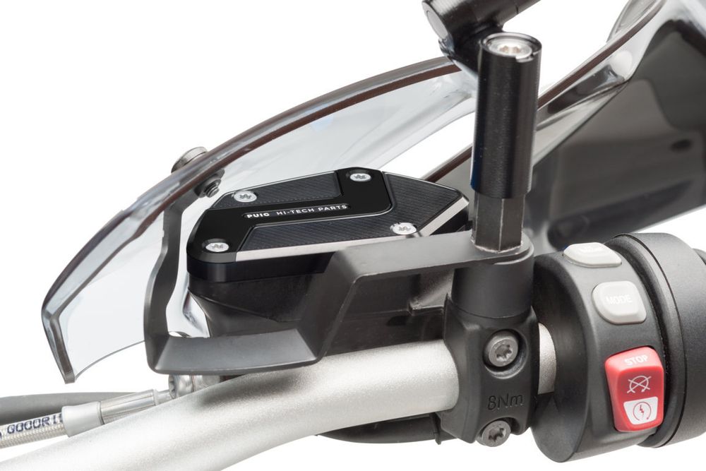 PUIG 9282N Kupplungsflüssigkeitsbehälterdeckel passend fuer BMW R1200GS Schwarz