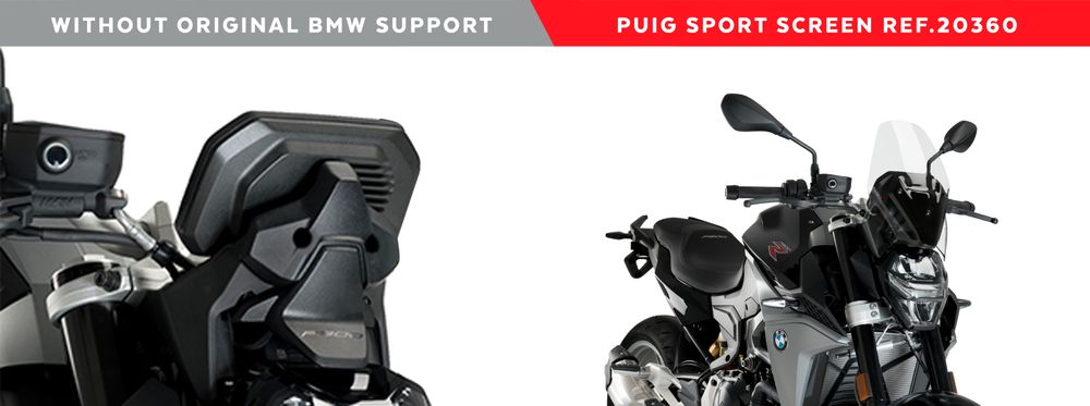 PUIG 20360W New Generation Sport passend fuer BMW F900R Transparent