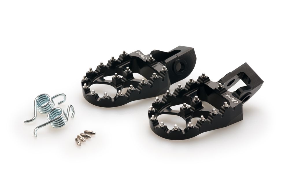 PUIG 20564N Fussrasten Off-Road passend fuer KTM 1190 ADVENTURE Schwarz