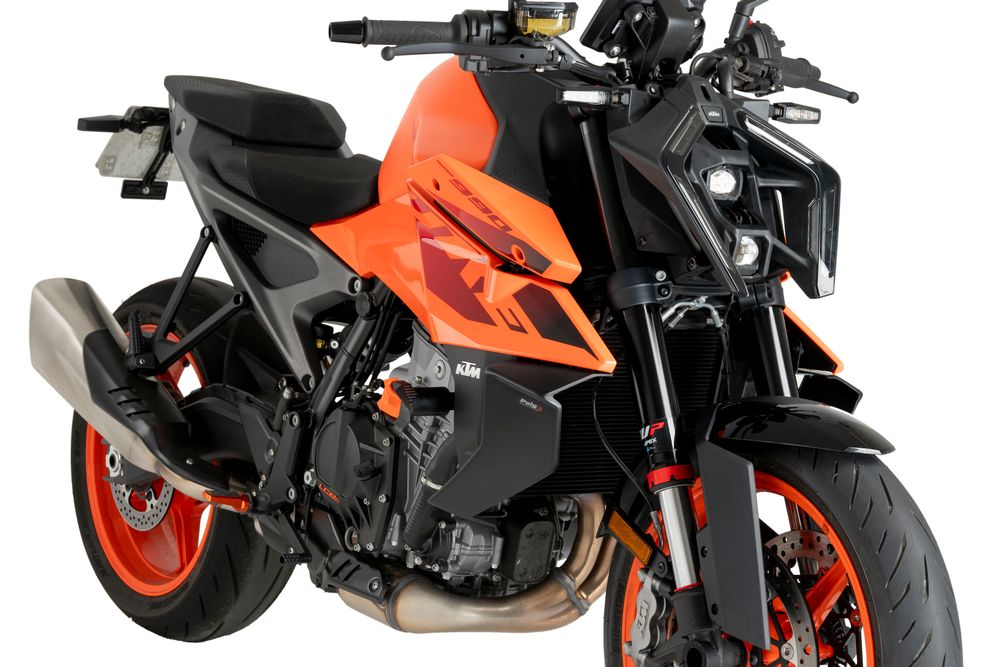 PUIG 22174J Naked Side Spoiler passend fuer KTM 990 DUKE Mattschwarz