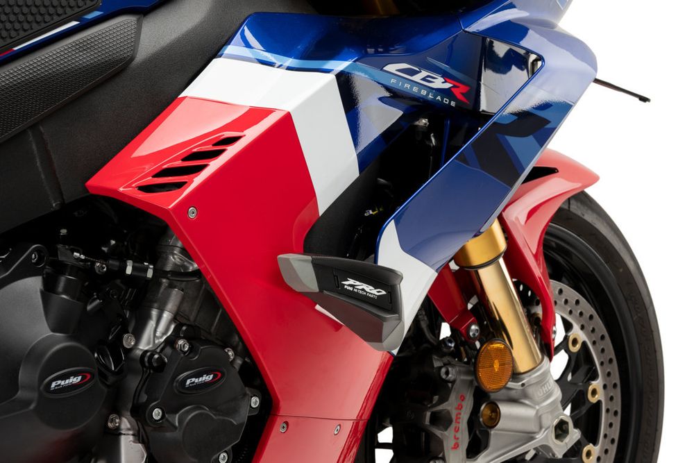 PUIG 21477N Sturzpads PRO 2.0 passend fuer HONDA CBR1000RR-R FIREBLADE SP Schwarz