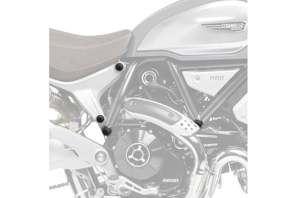 PUIG 3522N Verkleidungsaufsätzte passend fuer DUCATI SCRAMBLER 1100 Schwarz