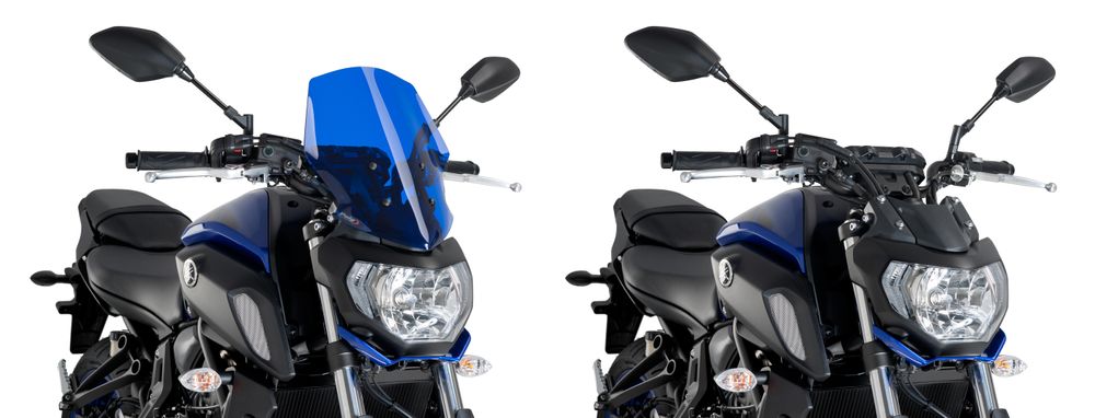 PUIG 9667A New Generation Touring passend fuer YAMAHA MT-07 Blau