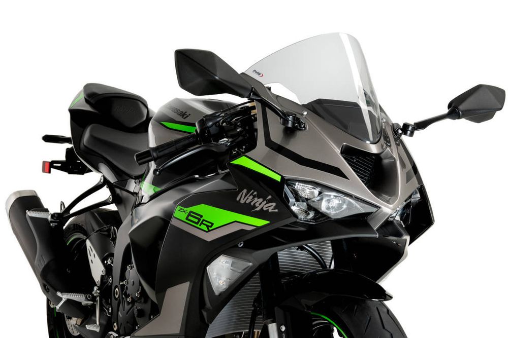 PUIG 21832W R-Racer Scheibe passend fuer KAWASAKI ZX-6R NINJA Transparent