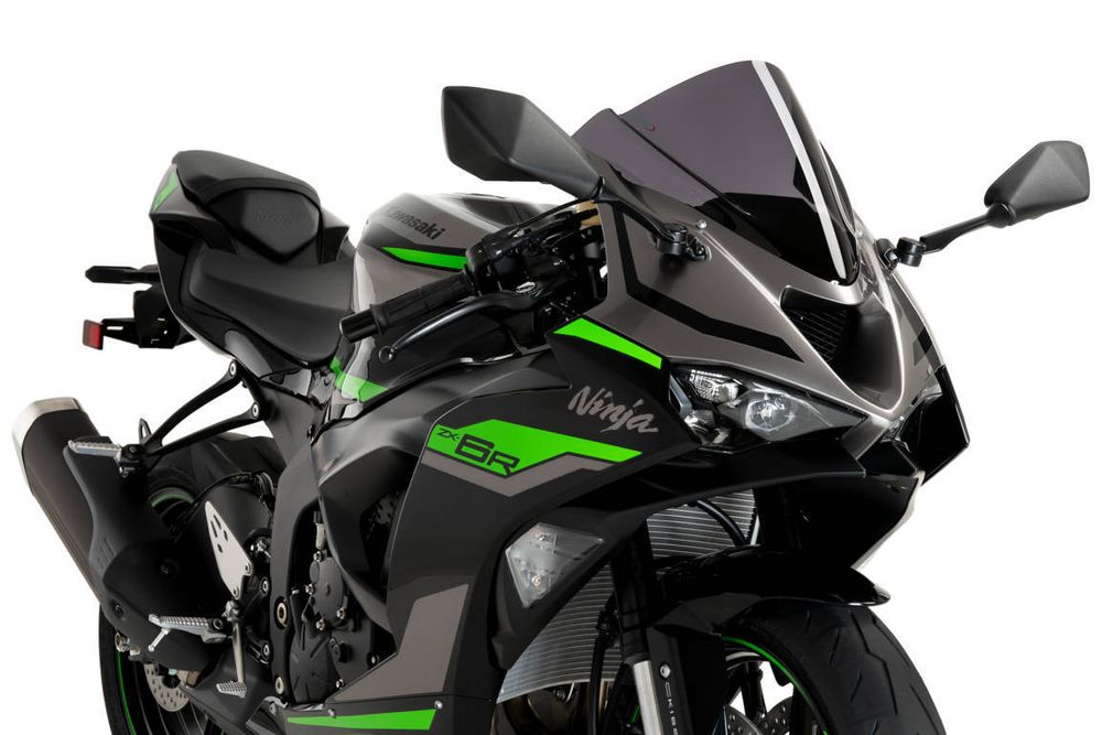 PUIG 21831F Z-Racing Scheibe passend fuer KAWASAKI ZX-6R NINJA Stark getönt