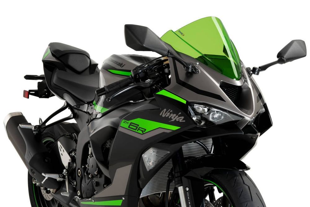 PUIG 21831V Z-Racing Scheibe passend fuer KAWASAKI ZX-6R NINJA Grün